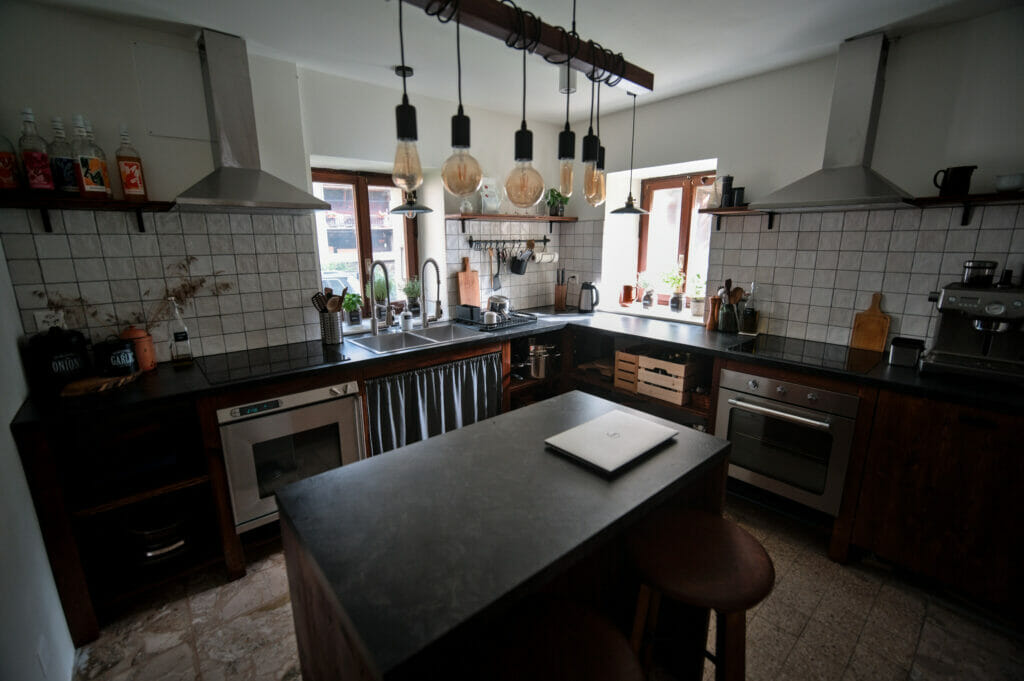 view of the kitchen