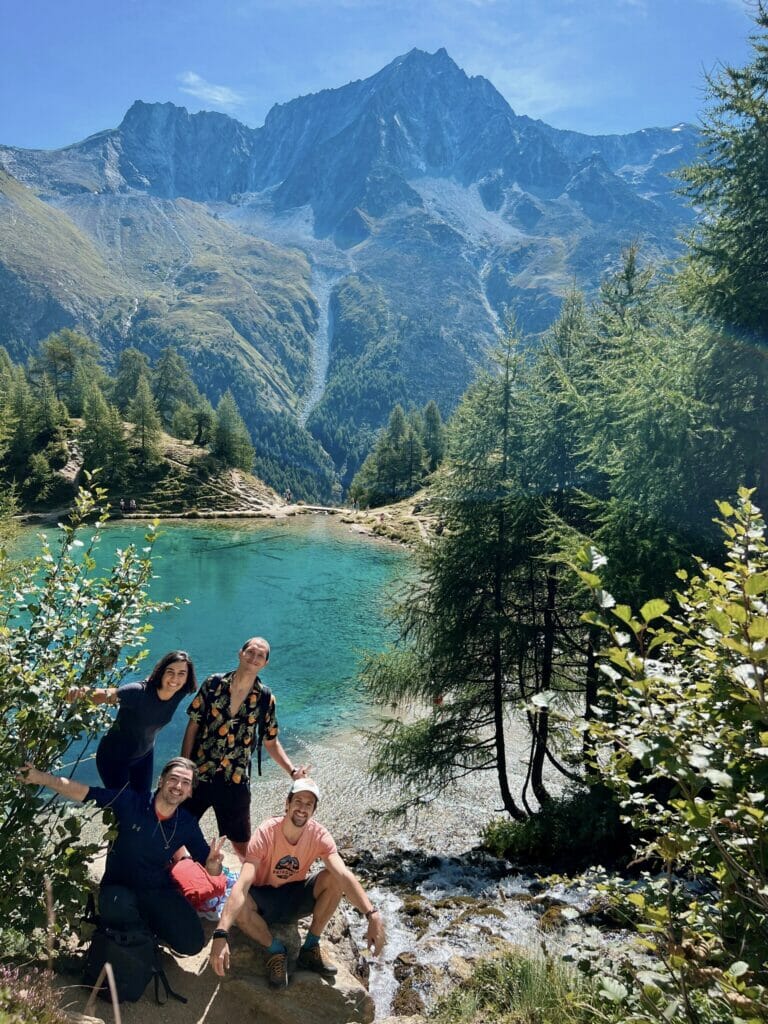 hike to the famous lac bleu