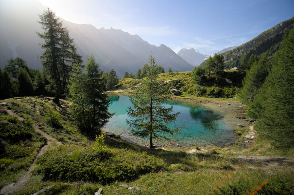 the famous blue lake