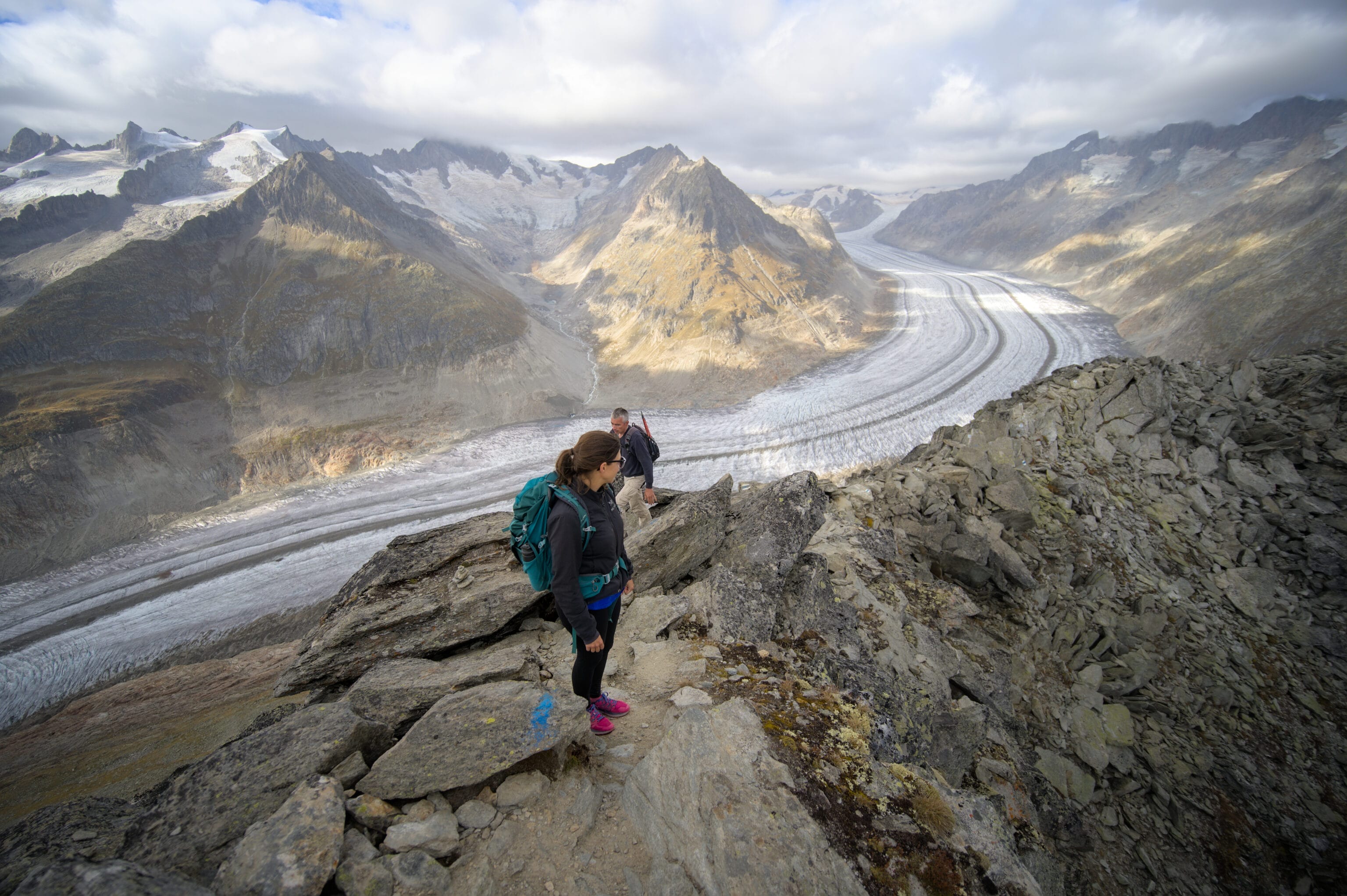 the aletsch Unesco ridge trail