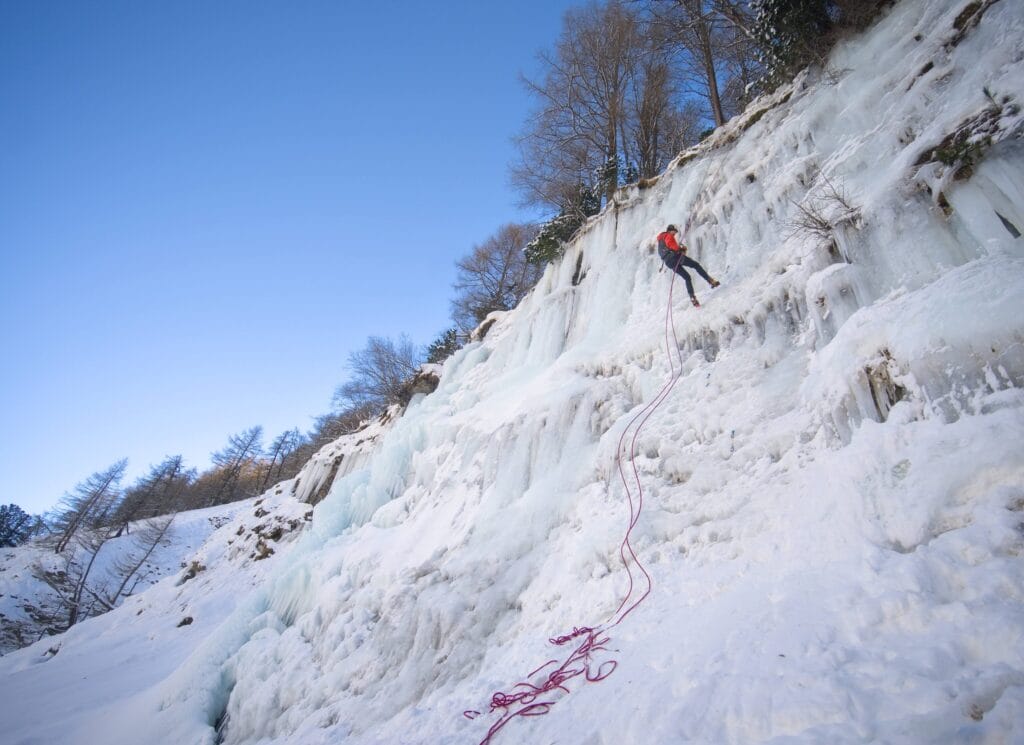 ice climbing wall